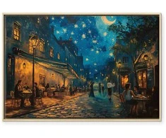 Artgeist Paveikslas - Paris street – a painting inspired by Vincent van Gogh's style