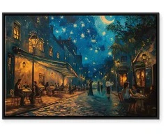 Artgeist Paveikslas - Paris street – a painting inspired by Vincent van Gogh's style