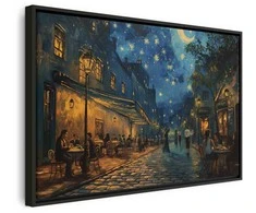 Artgeist Paveikslas - Paris street – a painting inspired by Vincent van Gogh's style