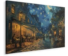 Artgeist Paveikslas - Paris street – a painting inspired by Vincent van Gogh's style