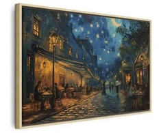 Artgeist Paveikslas - Paris street – a painting inspired by Vincent van Gogh's style