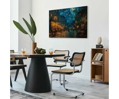 Artgeist Paveikslas - Paris street – a painting inspired by Vincent van Gogh's style