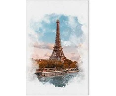 Artgeist Paveikslas - Paris View (1 Part) Vertical