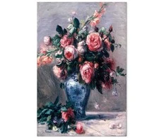 Artgeist Paveikslas - Pierre-Auguste Renoir – Vase of Roses