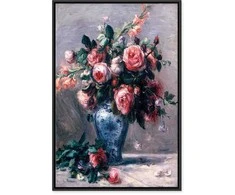 Artgeist Paveikslas - Pierre-Auguste Renoir – Vase of Roses