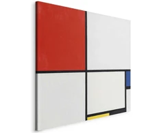 Artgeist Paveikslas - Piet Mondrian – Composition No. III, with red, mėlynas, yellow and juodas