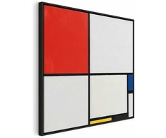 Artgeist Paveikslas - Piet Mondrian – Composition No. III, with red, mėlynas, yellow and juodas