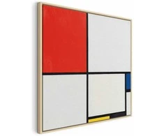 Artgeist Paveikslas - Piet Mondrian – Composition No. III, with red, mėlynas, yellow and juodas
