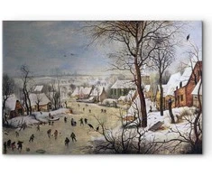 Artgeist Paveikslas - Pieter Bruegel the Elder – Winter Landscape with Birdtrap