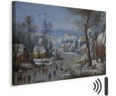 Artgeist Paveikslas - Pieter Brueghel the Younger – Winter Landscape with a Bird Trap