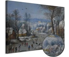 Artgeist Paveikslas - Pieter Brueghel the Younger – Winter Landscape with a Bird Trap
