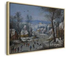 Artgeist Paveikslas - Pieter Brueghel the Younger – Winter Landscape with a Bird Trap