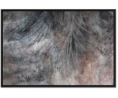 Artgeist Paveikslas - Pilkas Feather (1 Part) Wide
