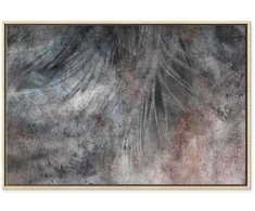 Artgeist Paveikslas - Pilkas Feather (1 Part) Wide