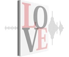 Artgeist Paveikslas - Pilkas Love (1 Part) Vertical