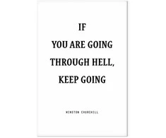 Artgeist Paveikslas - Power of Words (1-part) - Winston Churchill's Motivational Quote