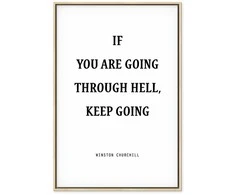 Artgeist Paveikslas - Power of Words (1-part) - Winston Churchill's Motivational Quote
