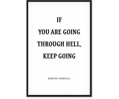 Artgeist Paveikslas - Power of Words (1-part) - Winston Churchill's Motivational Quote
