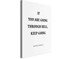 Artgeist Paveikslas - Power of Words (1-part) - Winston Churchill's Motivational Quote