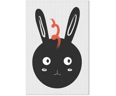 Artgeist Paveikslas - Rabbit Sees Everything (1 Part) Vertical