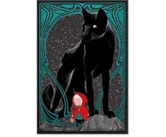 Artgeist Paveikslas - Raudona Riding Hood (1 Part) Vertical