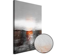 Artgeist Paveikslas - Reflection of Colors (1-part) - Sunset in Painted Abstract Background