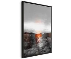 Artgeist Paveikslas - Reflection of Colors (1-part) - Sunset in Painted Abstract Background