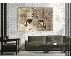 Artgeist Paveikslas - Retro Cranes (1 Part) Wide