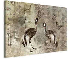 Artgeist Paveikslas - Retro Cranes (1 Part) Wide