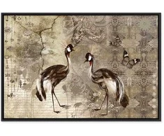 Artgeist Paveikslas - Retro Cranes (1 Part) Wide