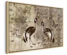 Artgeist Paveikslas - Retro Cranes (1 Part) Wide