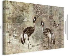 Artgeist Paveikslas - Retro Cranes (1 Part) Wide