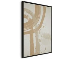 Artgeist Paveikslas - rusvai gelsvas Minimalism (1 Part) Vertical
