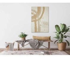 Artgeist Paveikslas - rusvai gelsvas Minimalism (1 Part) Vertical