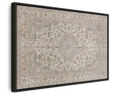 Artgeist Paveikslas - Sand carpet - worn Persian carpet with rich decorative motifs