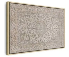 Artgeist Paveikslas - Sand carpet - worn Persian carpet with rich decorative motifs