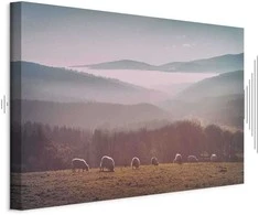 Artgeist Paveikslas - Sheep in Mountain Landscape (1-part) - Animals in Nature