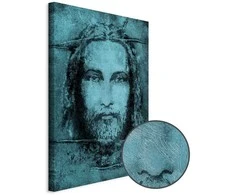 Artgeist Paveikslas - Shroud of Turin in Turqoise (1 Part) Vertical