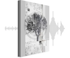 Artgeist Paveikslas - Sidabrinis Tree (1 Part) Vertical