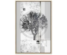 Artgeist Paveikslas - Sidabrinis Tree (1 Part) Vertical