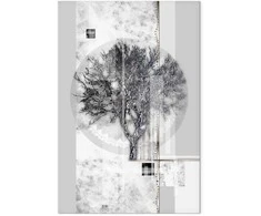 Artgeist Paveikslas - Sidabrinis Tree (1 Part) Vertical
