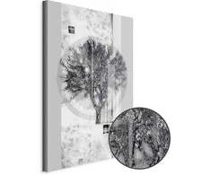 Artgeist Paveikslas - Sidabrinis Tree (1 Part) Vertical
