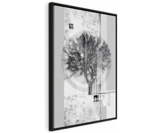 Artgeist Paveikslas - Sidabrinis Tree (1 Part) Vertical