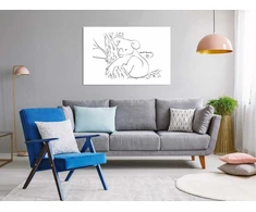 Artgeist Paveikslas - Quiet Charm of Nature (1-part) - Sleeping Koala in Juodas and Baltas