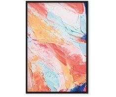 Artgeist Paveikslas - Spring Shades - A Colorful Mix of Warm and Cool Tones on Canvas