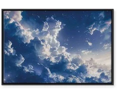 Artgeist Paveikslas - Starry Clouds and Delicate Light Over a Corner of the Sky