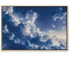 Artgeist Paveikslas - Starry Clouds and Delicate Light Over a Corner of the Sky