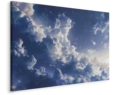 Artgeist Paveikslas - Starry Clouds and Delicate Light Over a Corner of the Sky