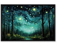 Artgeist Paveikslas - Starry night - a contemporary version of Van Gogh's night sky