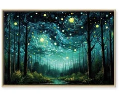 Artgeist Paveikslas - Starry night - a contemporary version of Van Gogh's night sky